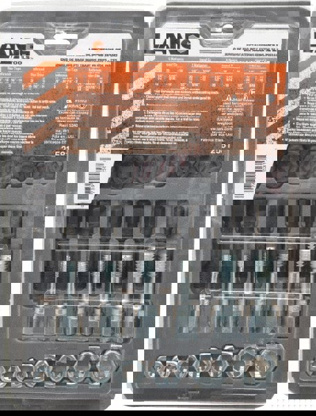 Tap & Die Set: 1/4-20 to 9/16-32 Taps, 1/4-20 to 5/8-18 Dies, UNC & UNF