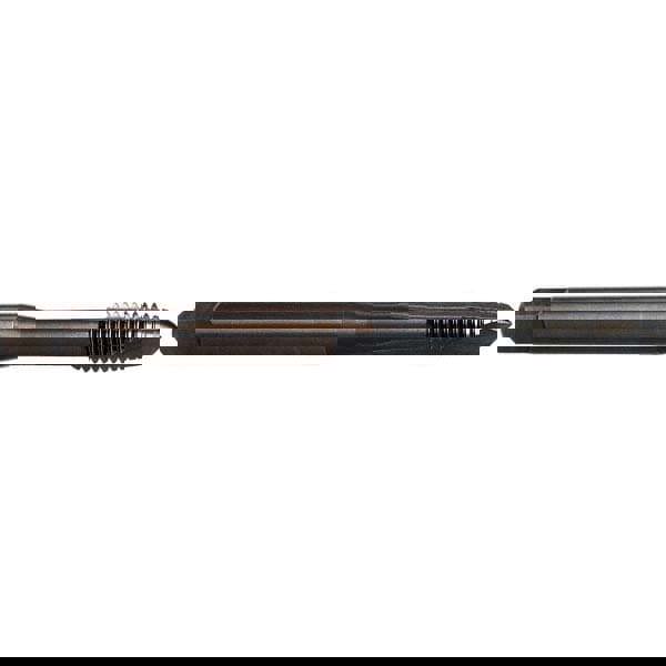 Spiral Point Tap: M8x1.25 Metric, 3 Flutes, Plug Chamfer, 6H Class of Fit, HSS-E Vanadium, Steam Oxide Coated