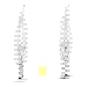 CLR 25W FLAME TIP INCAN 130V 25PK