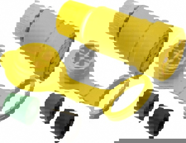 Locking Inlet: Connector, Industrial, L1-15, 125V, Yellow