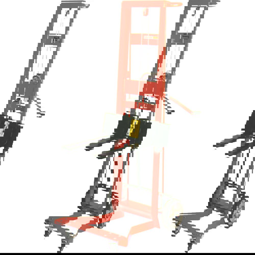 Manually Operated Lifts; Lift Type: Manual Winch ; Type: Pedalift ; Load Capacity: 750lb ; Load Capacity (Lb. - 3 Decimals): 750.000 ; Invertible Forks: No ; Maximum Working Height: 40