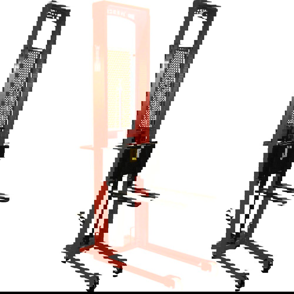 Manually Operated Lifts; Lift Type: Steel Stacker Lift ; Type: Stacker ; Load Capacity: 100lb ; Load Capacity (Lb. - 3 Decimals): 100.000 ; Invertible Forks: No ; Maximum Working Height: 54