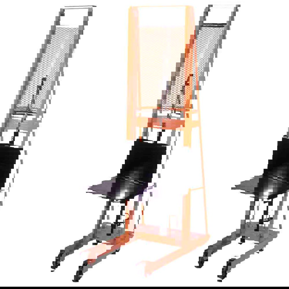 Manually Operated Lifts; Lift Type: Steel Stacker Lift ; Type: Stacker ; Load Capacity: 100lb ; Load Capacity (Lb. - 3 Decimals): 100.000 ; Invertible Forks: No ; Maximum Working Height: 80 in
