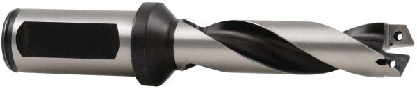 Indexable Spade Drill: 15.5 to 17.5 mm Dia, 177.8 mm Max Depth, Helical Flute