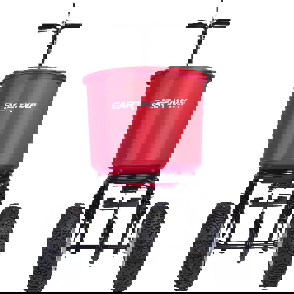 Landscape Spreaders; Spreader Type: Walk Behind Broadcast ; Handle Type: Fixed T ; Wheel Type: Pneumatic ; Minimum Spread Width (Decimal Inch): 96 ; Minimum Spread Width (Feet): 8 ; Maximum Spread Width (Feet): 12