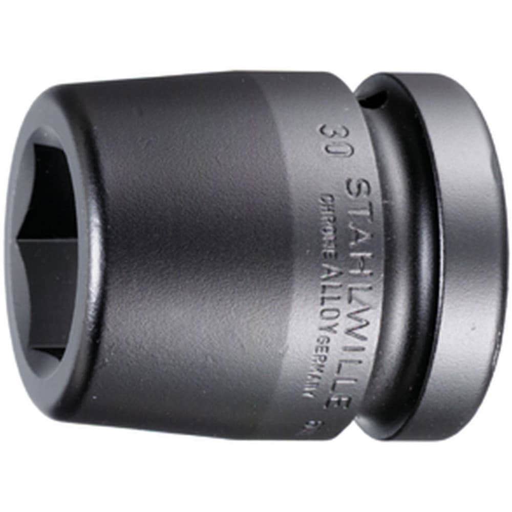 Impact Sockets; Socket Size (mm): 27.00 ; Number Of Points: 6 ; Drive Style: Square ; Material: Alloy Steel ; Finish: Gunmetal ; Insulated: No