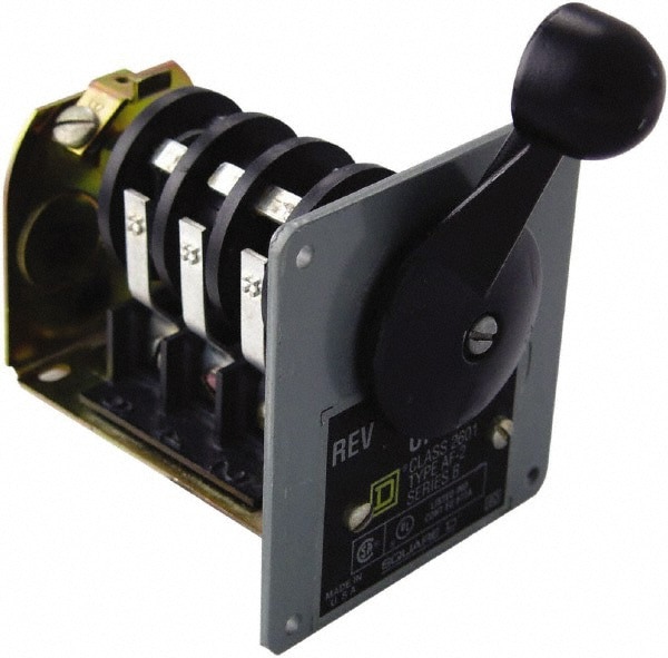 250 VDC, 600 VAC Input Volt, Reversing, Drum Switch
