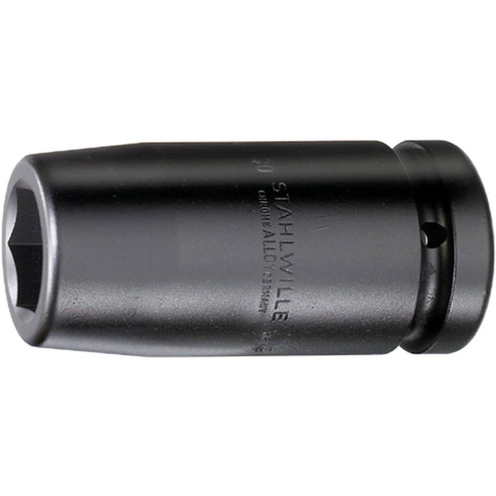 Impact Sockets; Socket Size (mm): 24.00 ; Number Of Points: 6 ; Drive Style: Square ; Material: Alloy Steel ; Finish: Gunmetal ; Insulated: No