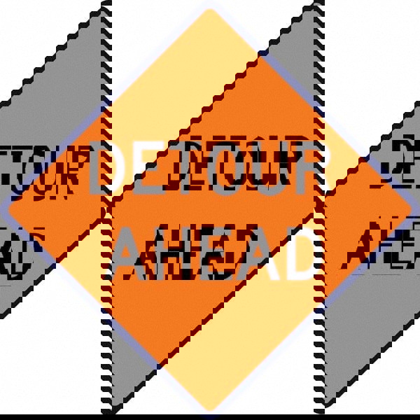 Road Construction Sign: Square, 