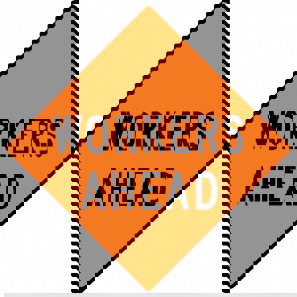 Road Construction Sign: Square, 