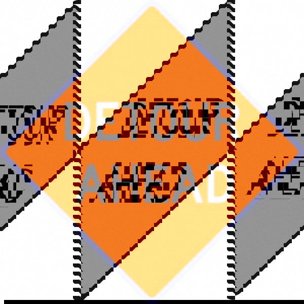 Road Construction Sign: Square, 