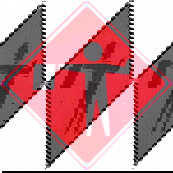 Road Construction Sign: Square, 