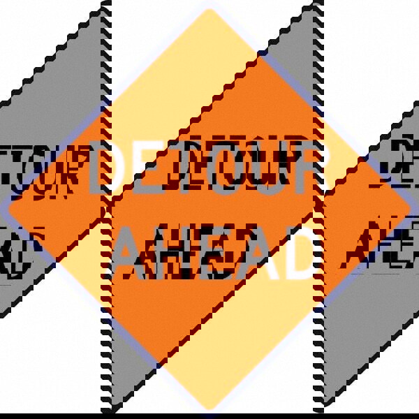 Road Construction Sign: Square, 