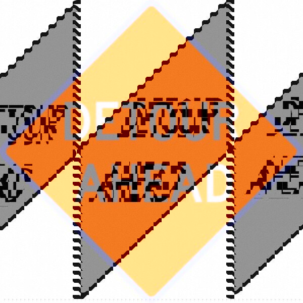 Road Construction Sign: Square, 