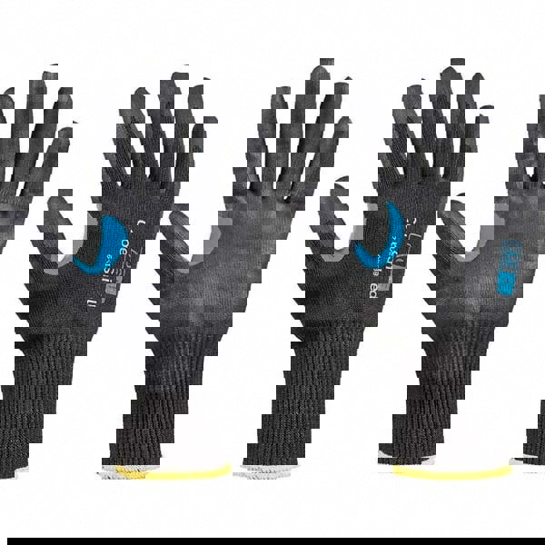 Cut, Puncture & Abrasive-Resistant Gloves: Size L, ANSI Cut A6, ANSI Puncture 1, Nitrile, HPPE