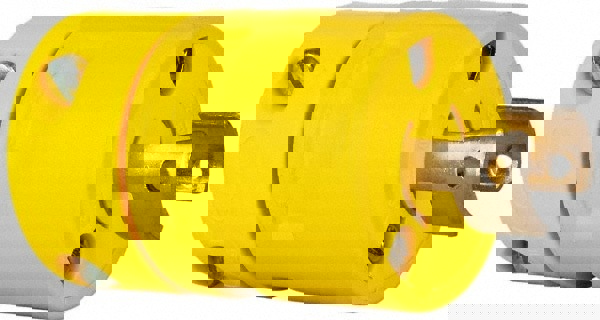 Locking Inlet: Plug, Industrial, L2-20, 250V, Yellow