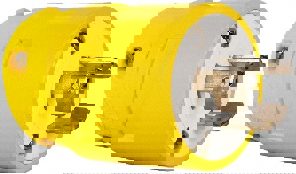 Straight Blade Plug: Industrial, Non-NEMA, Yellow