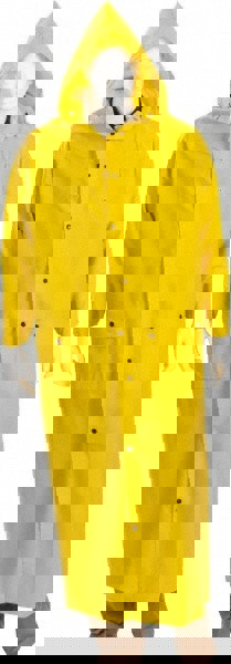 Rain Coat: Size Large, Yellow, Polyester