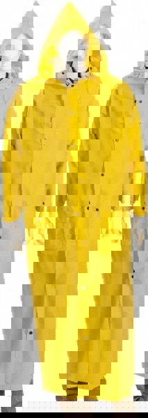 Rain Coat: Size 4X-Large, Yellow, Polyester