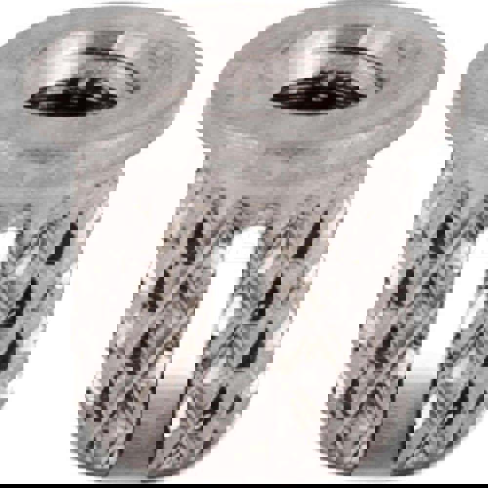 Press Fit Threaded Inserts; Product Type: Flanged ; Material: Stainless Steel ; Drill Size: 0.2190 ; Finish: Uncoated ; Thread Size: M4 ; Thread Pitch: .07