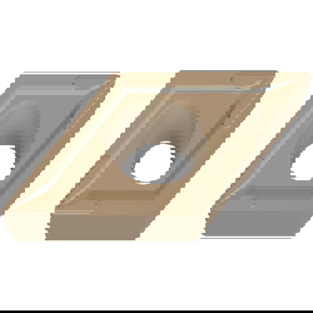 Turning Inserts; Relief Angle: 7.000 ; Insert Style: DCMT ; Corner Radius (mm): 0.40 ; Corner Radius (Inch): 1/64 ; Corner Radius (Decimal Inch): 0.0156 ; Included Angle: 55.00
