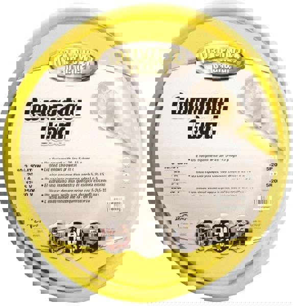 3 Conductors, 125 VAC, 20 Amp, 10 AWG, Generator Cord