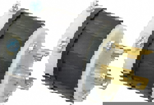 Locking Inlet: Plug, Industrial, L6-30P, 250V, Black & White