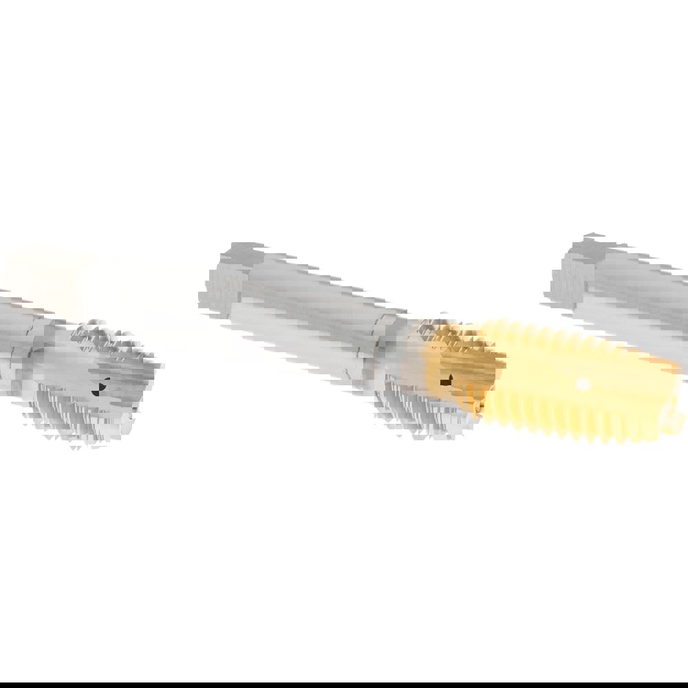 Spiral Point Tap: 5/8-11 UNC, 3 Flutes, Plug Chamfer, 2B Class of Fit, HSS-E Vanadium, TiN Coated