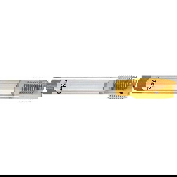 Spiral Point Tap: 1-8 UNC, 4 Flutes, Plug Chamfer, 2B Class of Fit, HSS-E Vanadium, TiN Coated