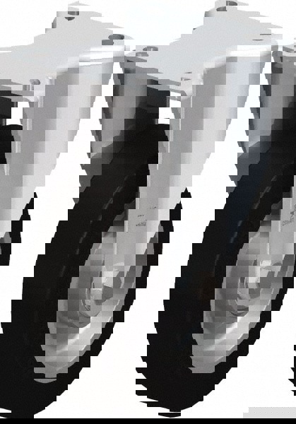 Rigid Top Plate Caster: Solid Rubber, 5