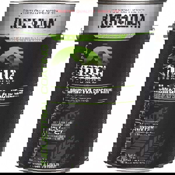 Industrial Enamel Paint: 10 gal, Gloss, Navy Gray