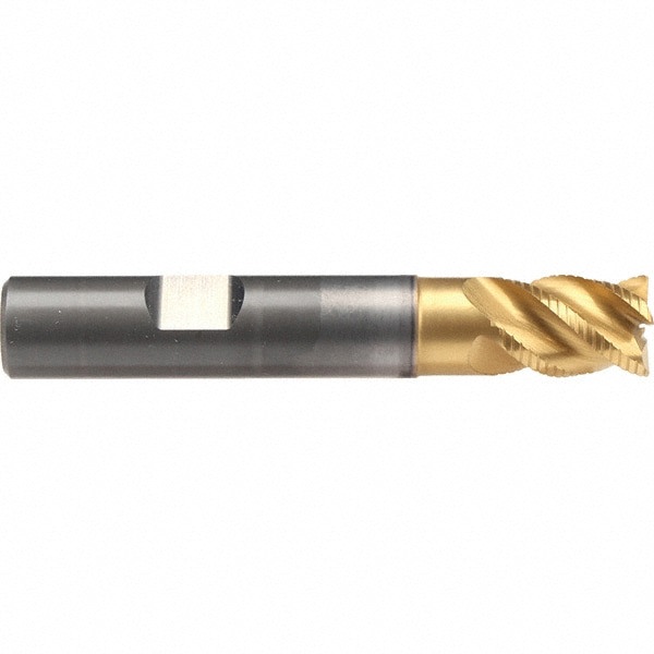 12mm Diam 4-Flute 45&deg; Solid Carbide Square Roughing & Finishing End Mill