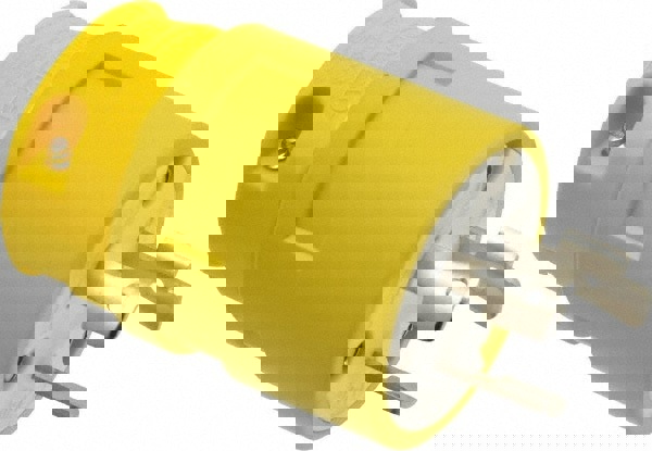 Straight Blade Plug: Industrial, L7-20, 277VAC, Yellow