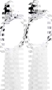 Oval Closed Towel Ring in Polished Chrome