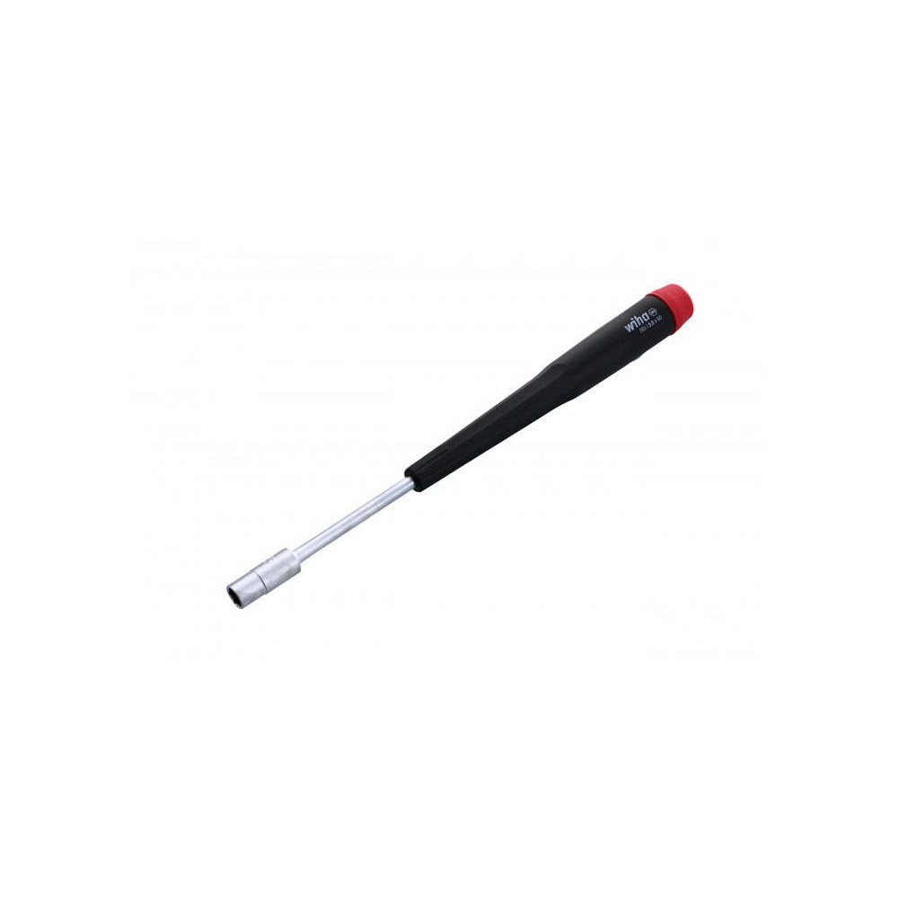 Precision Nut Driver: Solid Shaft, Cushion Grip Handle, 6-11/16