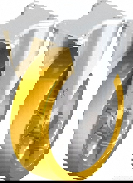 Rigid Top Plate Caster: Polyurethane-Elastomer Blickle Softhane, 5