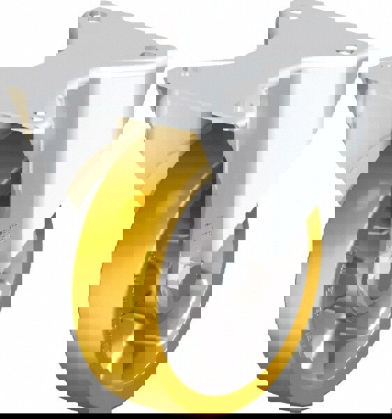 Rigid Top Plate Caster: Polyurethane-Elastomer Blickle Softhane, 5