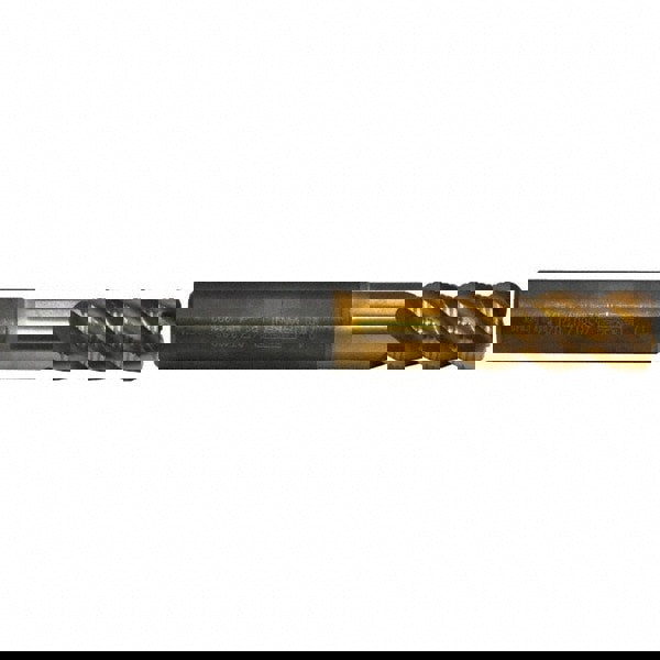 Roughing End Mill: 6 mm Dia, 4 Flutes, 1 mm Corner Radius, Solid Carbide