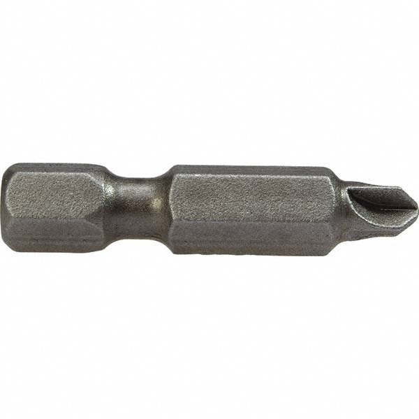 Power Screwdriver Bit: #0 Phillips, #0 Speciality Point Size, 1/4