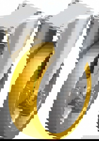 Rigid Top Plate Caster: Polyurethane-Elastomer Blickle Softhane, 5