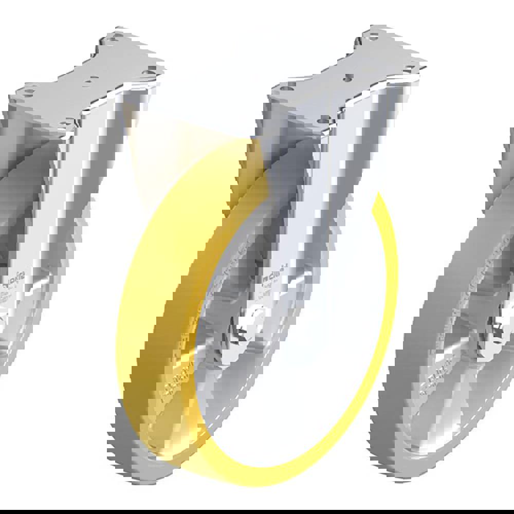 Rigid Top Plate Caster: Polyurethane-Elastomer Blickle Softhane, 8