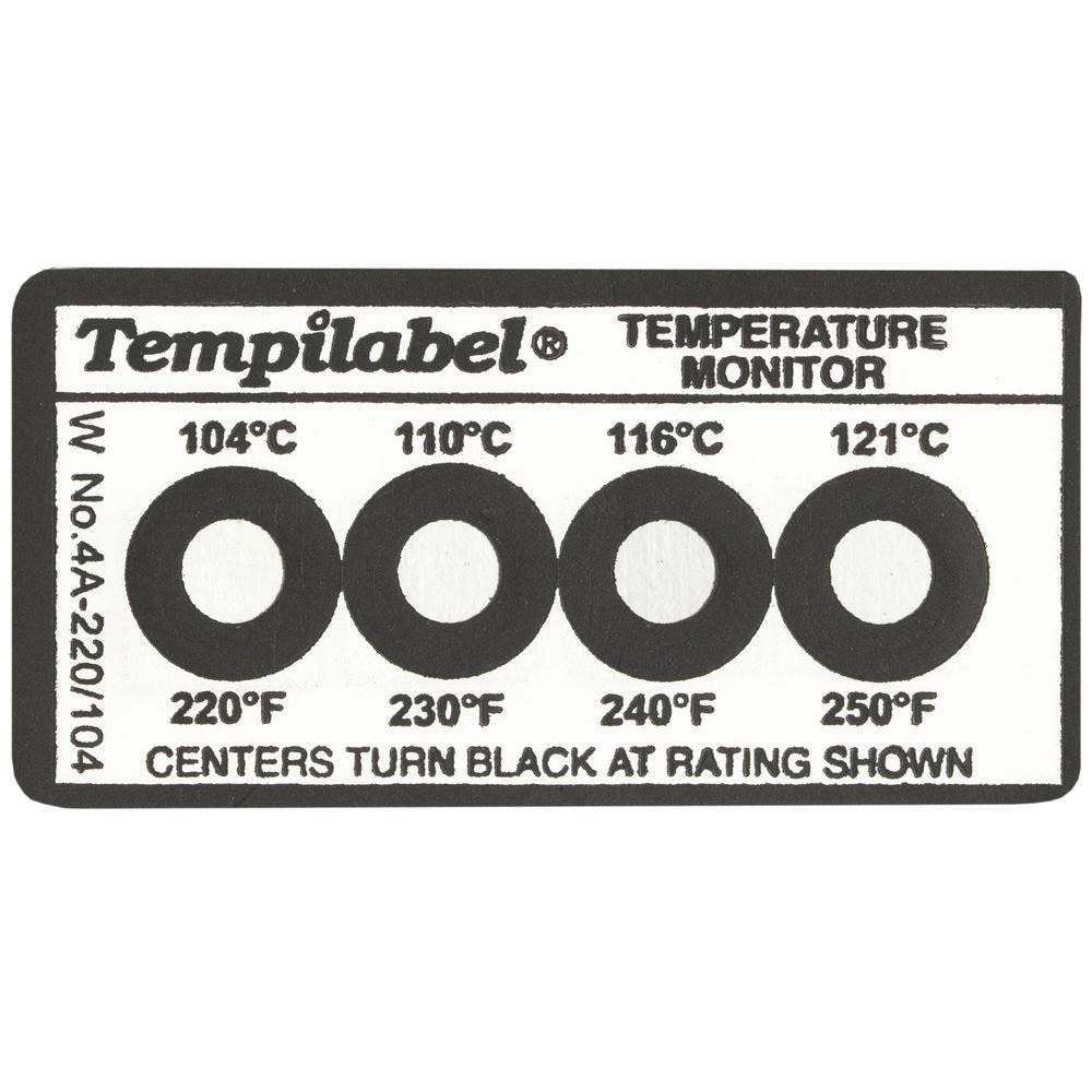 Temperature Indicating Labels; Accuracy: