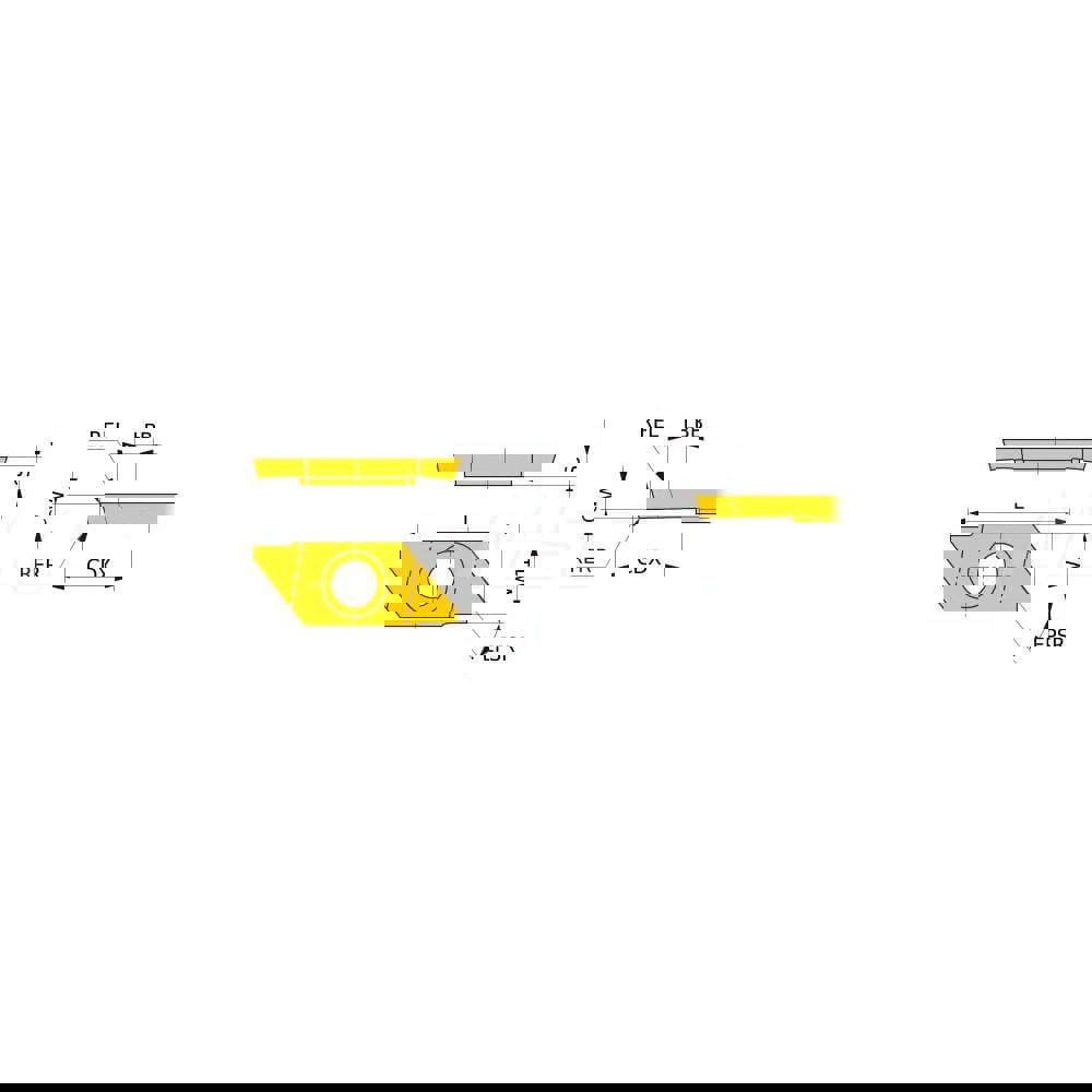 Turning Insert: CTAT10110V5LRB VP15TF, Solid Carbide
