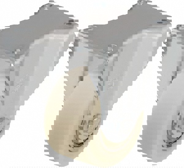 Rigid Top Plate Caster: Cast Nylon, 3