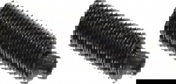 M10 x 1.5, 29mm Thread Length, 5mm Plunger Projection, Steel Threaded Spring Plunger