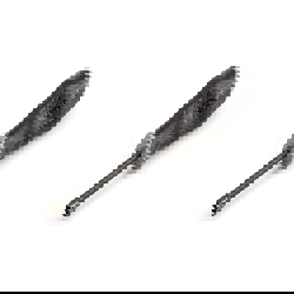 High-Torque Nut Driver: Solid Shaft, Ergonomic Cushion Grip Handle, 7.7