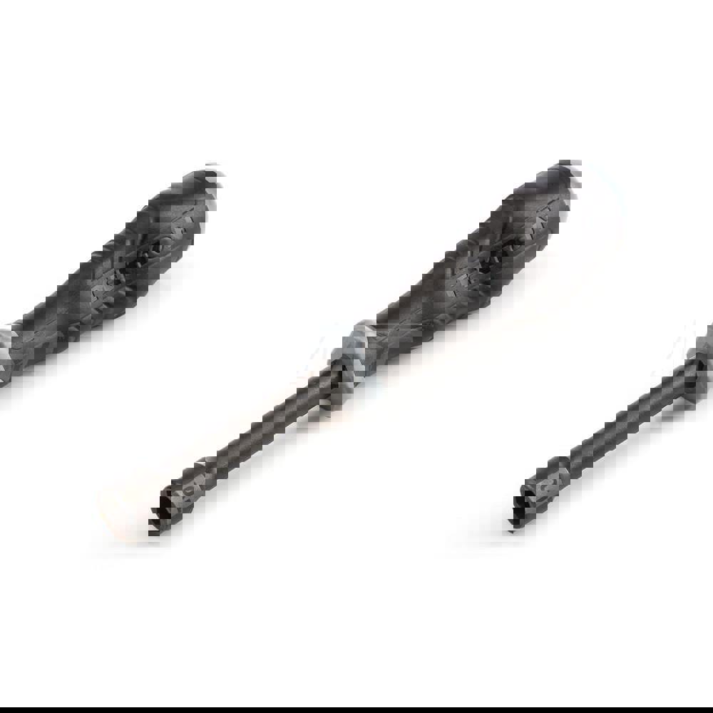 High-Torque Nut Driver: Solid Shaft, Ergonomic Cushion Grip Handle, 7.7