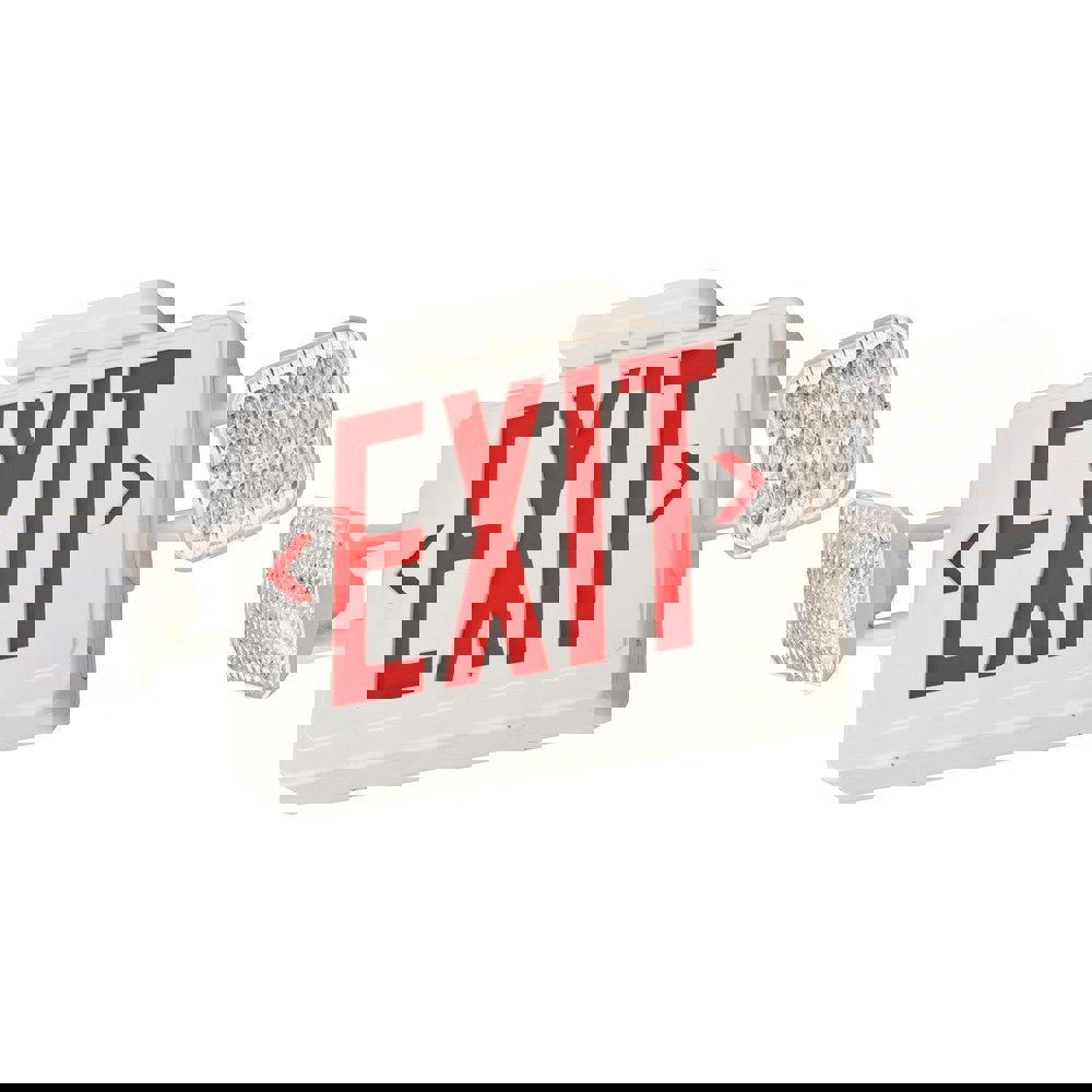 2 Face 3 Watt Surface & Wall Mount Incandescent & LED Combination Exit Signs