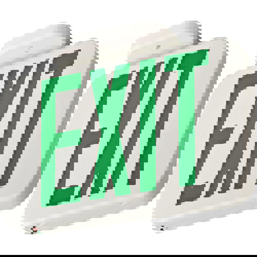 Combination Exit Signs; Mounting Type: Ceiling Mount; Surface Mount; Wall Mount ; Number of Faces: 2 ; Lamp Type: LED ; Number of Heads: 0