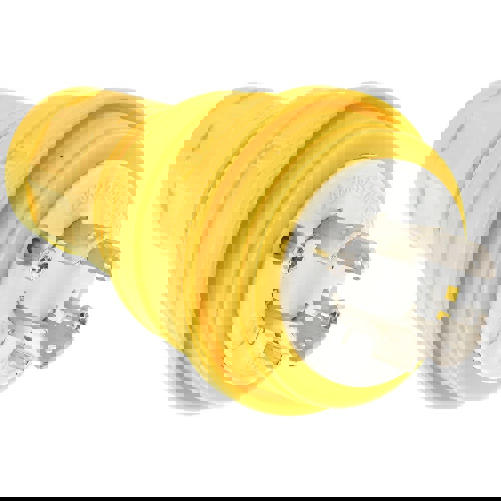 Locking Inlet: Plug, Industrial, L14-20, 125 & 250V, Yellow